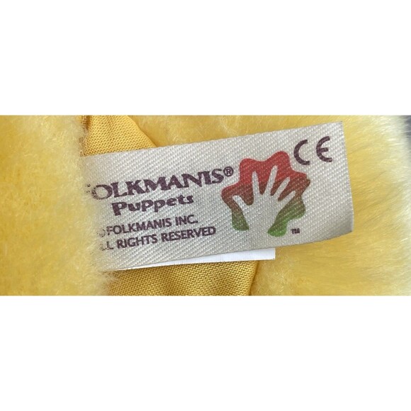 Folkmanis Duckling Hand Puppet Realistic Yellow Duck Plush! Pre-Owned! - Picture 5 of 8